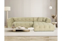Sofa Med Sjeselong-Octavian Sofa med Sjeselong 3-seter Grønn