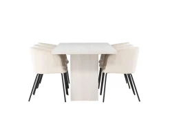 Venture Home Olga Matgruppe 200 cm Rektangulær med 6 Berit Stoler