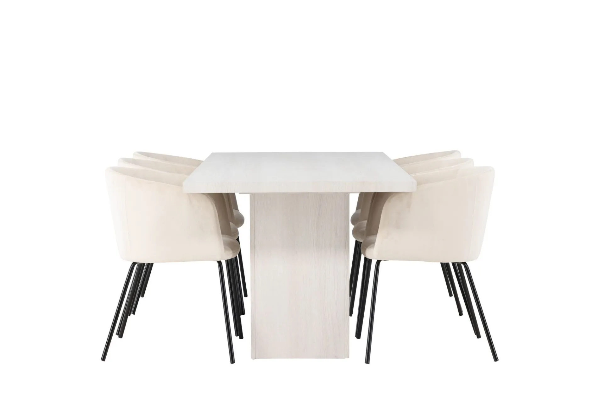 Venture Home Olga Matgruppe 200 cm Rektangulær med 6 Berit Stoler