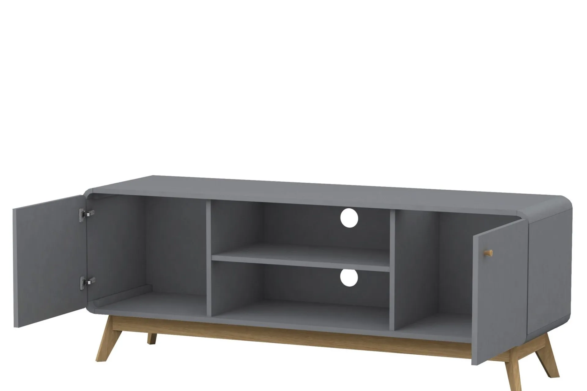 Tv-Benk & Mediabenk-Olivet Tv-benk 140 cm Grey