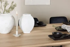 Venture Home Spisegrupper-Olivia Spisegruppe 210 cm Rektangulær med 6 Night stoler White wash/Svart/Svart