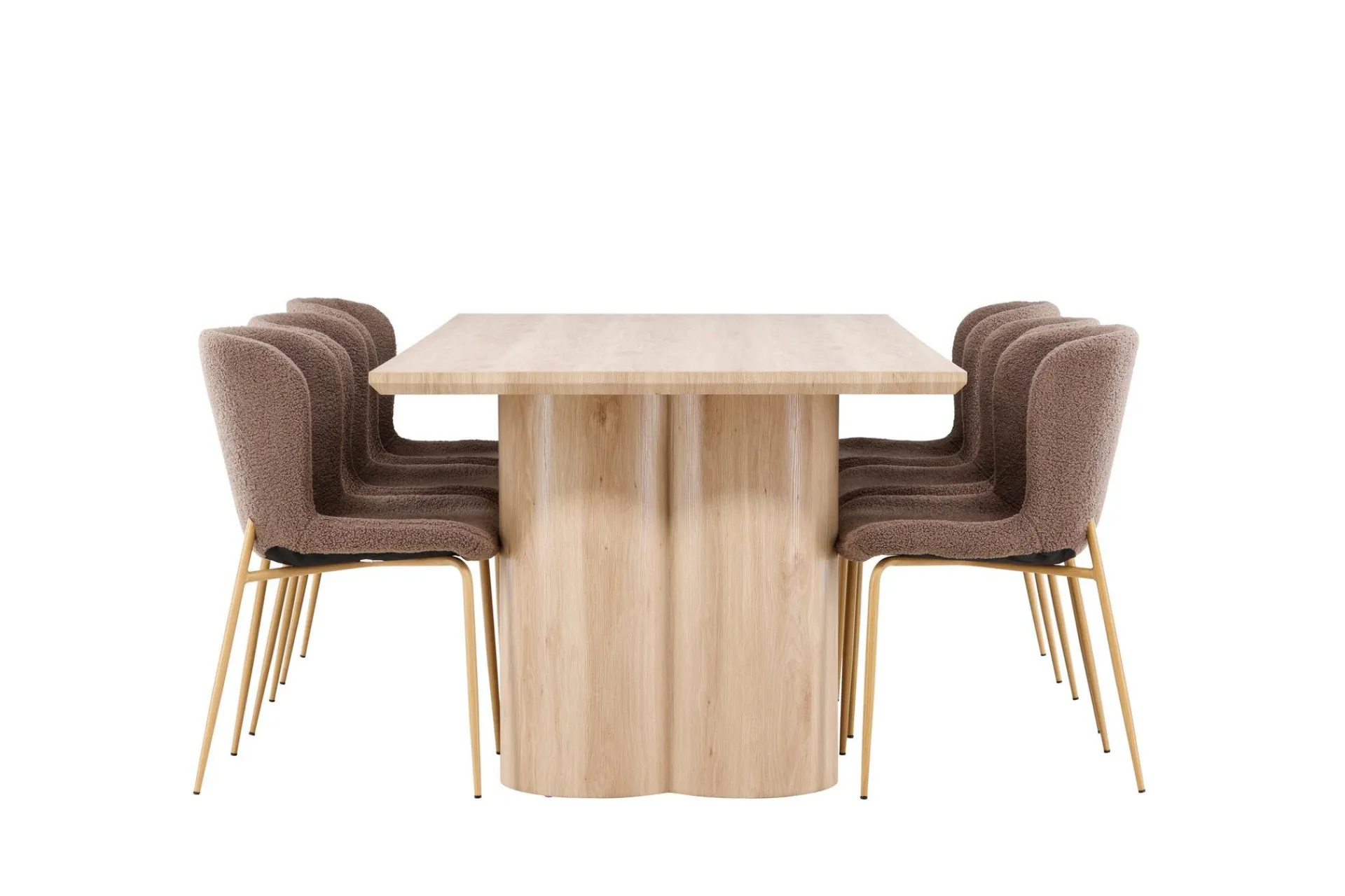 Venture Home Olivia Spisegruppe 210 cm Rektangulær med 6 Modesto stoler