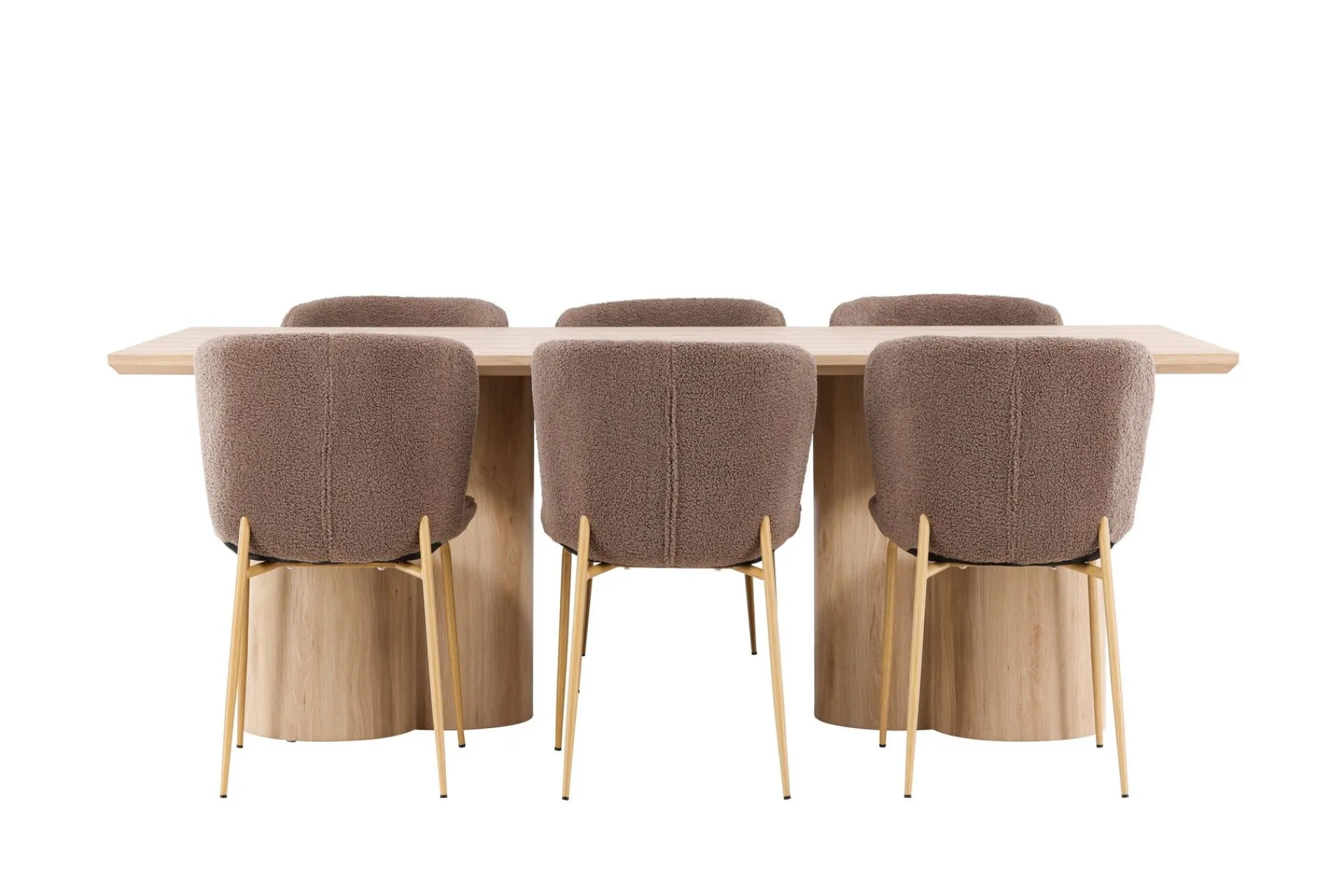 Venture Home Olivia Spisegruppe 210 cm Rektangulær med 6 Modesto stoler