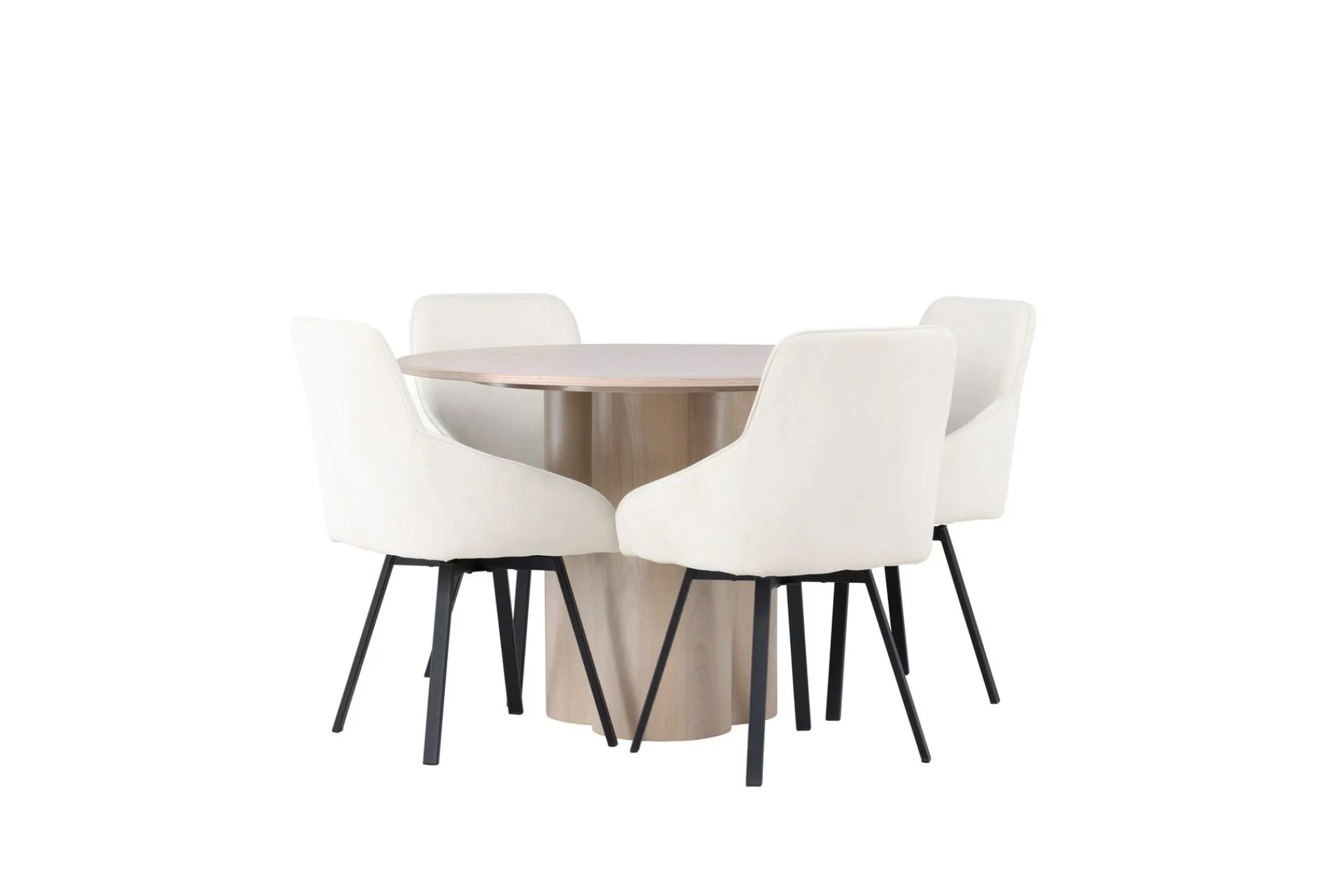 Venture Home Olivia Spisegruppe 110 cm Rund med 4 Rosie Stoler