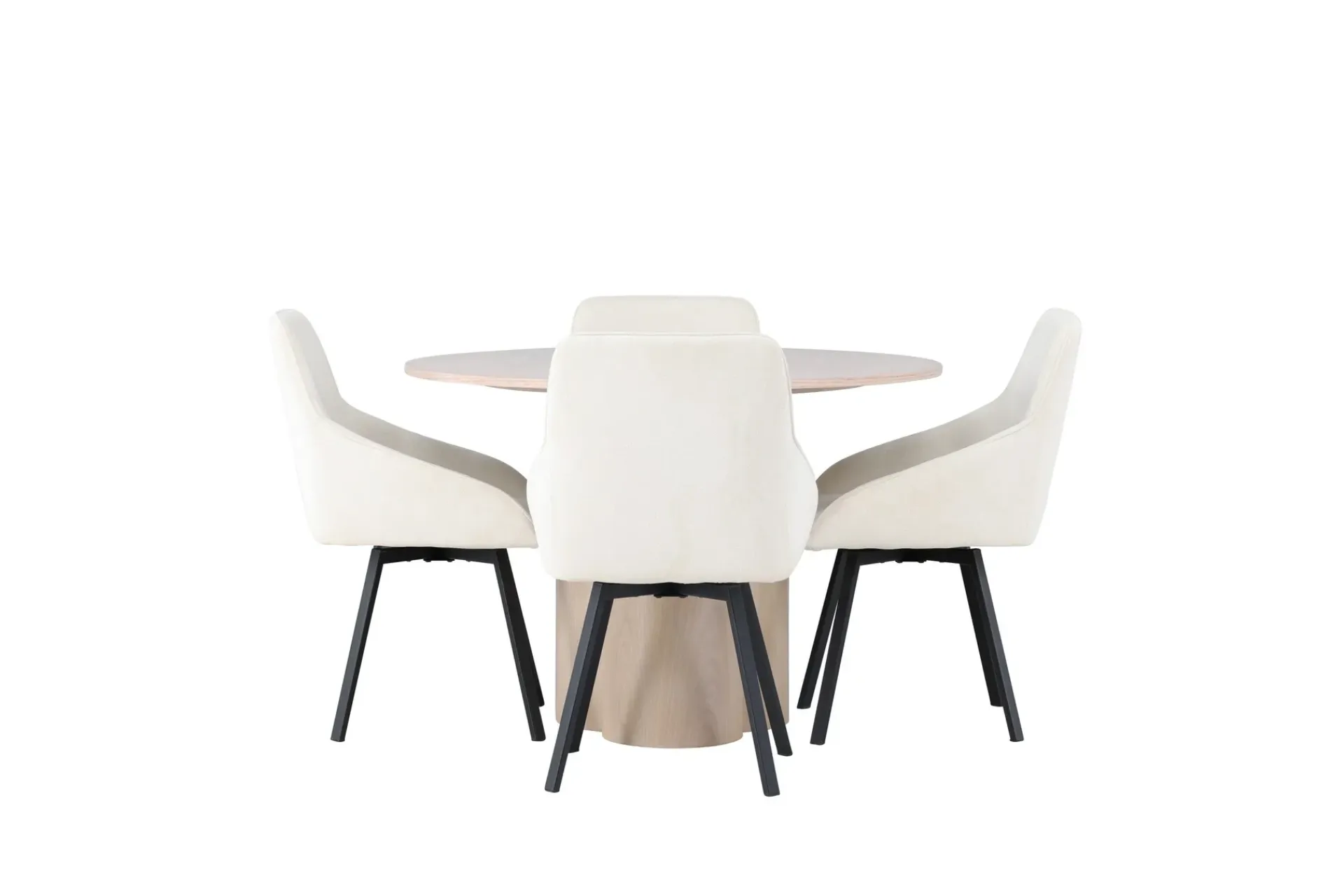 Venture Home Olivia Spisegruppe 110 cm Rund med 4 Rosie Stoler