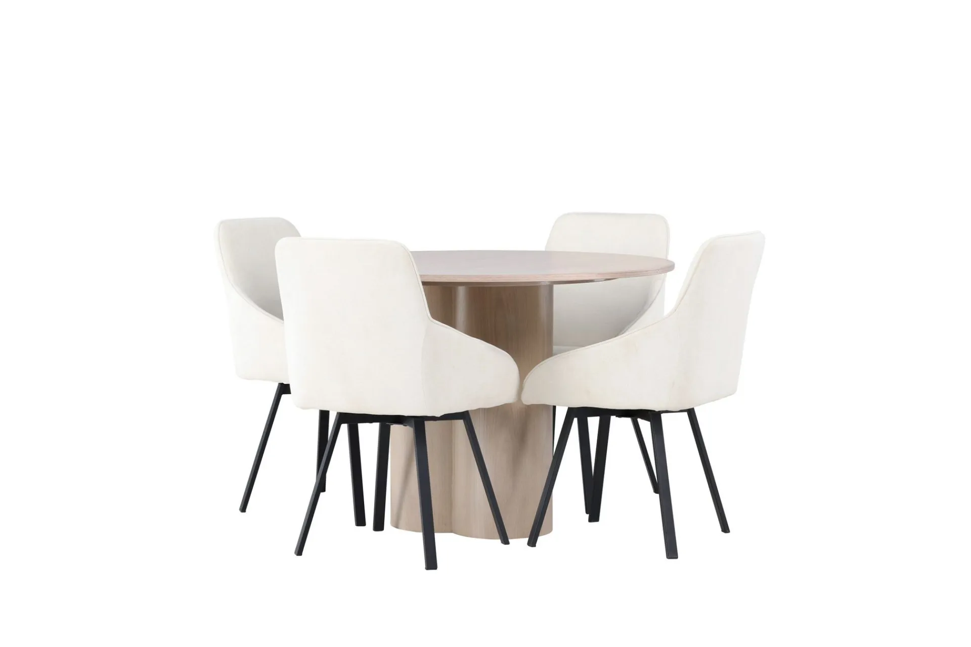Venture Home Olivia Spisegruppe 110 cm Rund med 4 Rosie Stoler