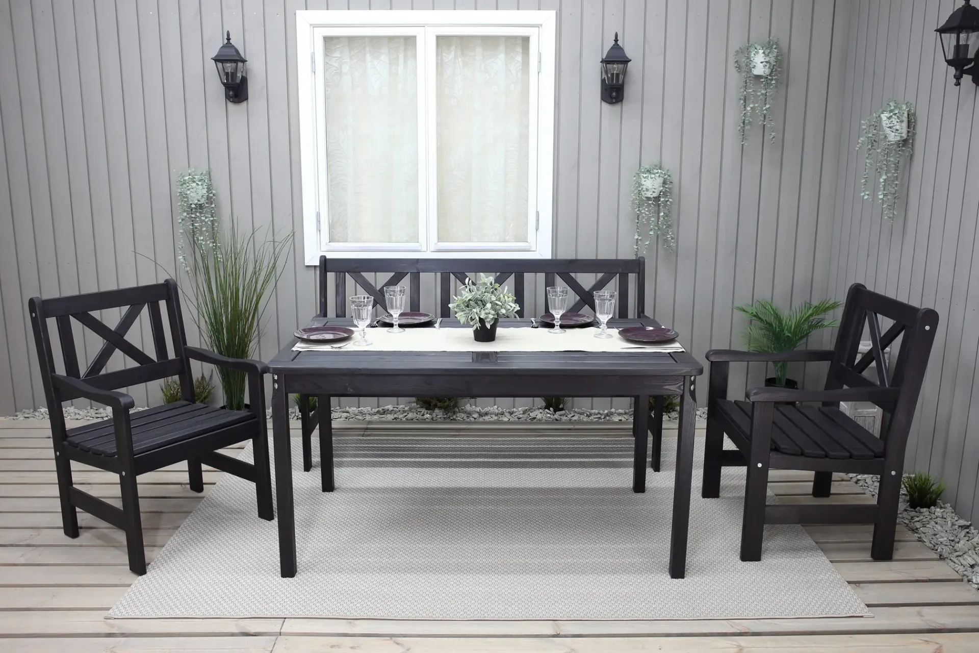 Lounge Sofa|Lounge Sofa-Olivo 3-seter Sofa Kaffesvart