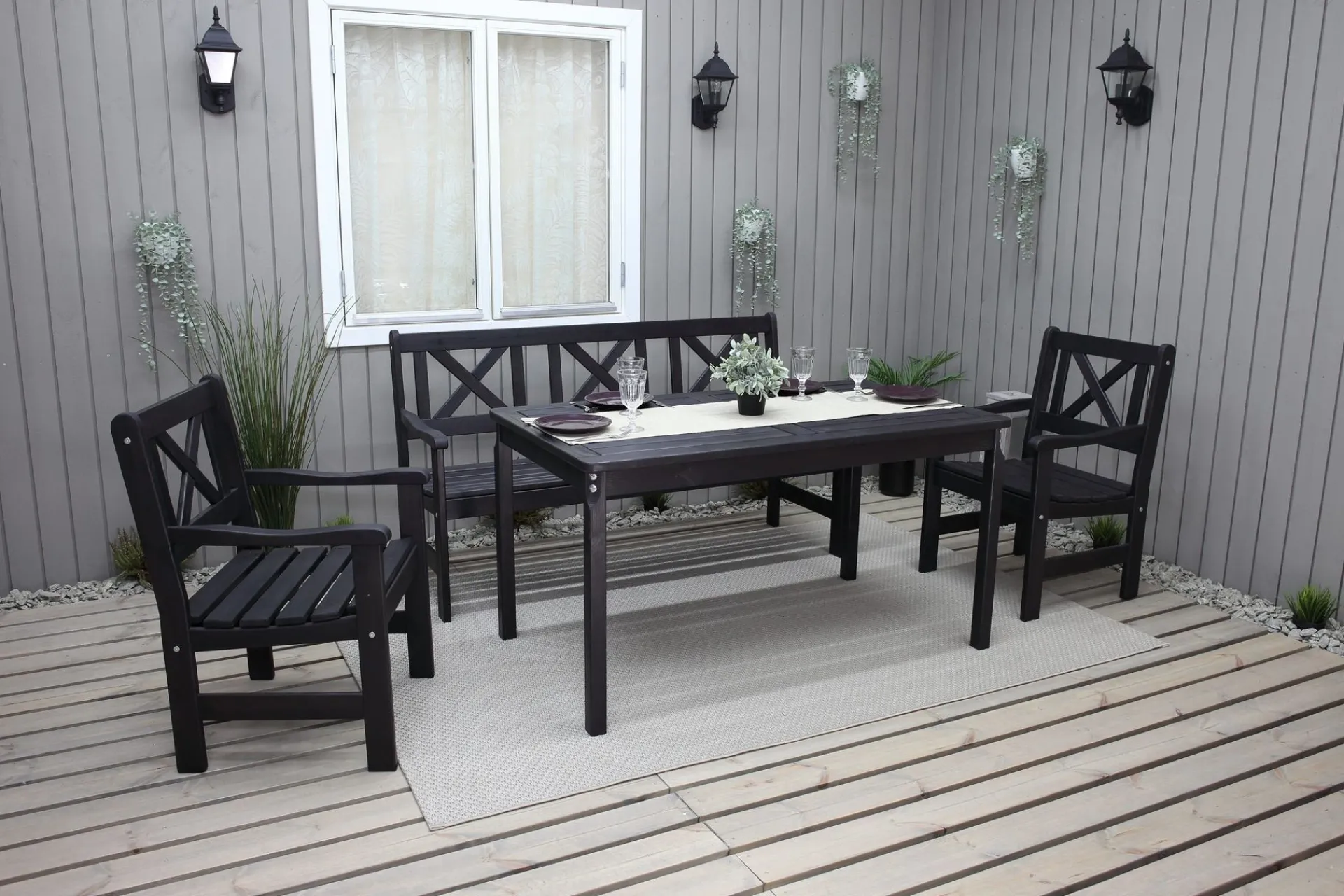 Lounge Sofa|Lounge Sofa-Olivo 3-seter Sofa Kaffesvart