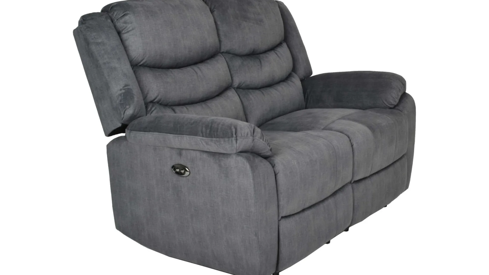 Olvani 2-seters reclinersofa i stoff, elektrisk