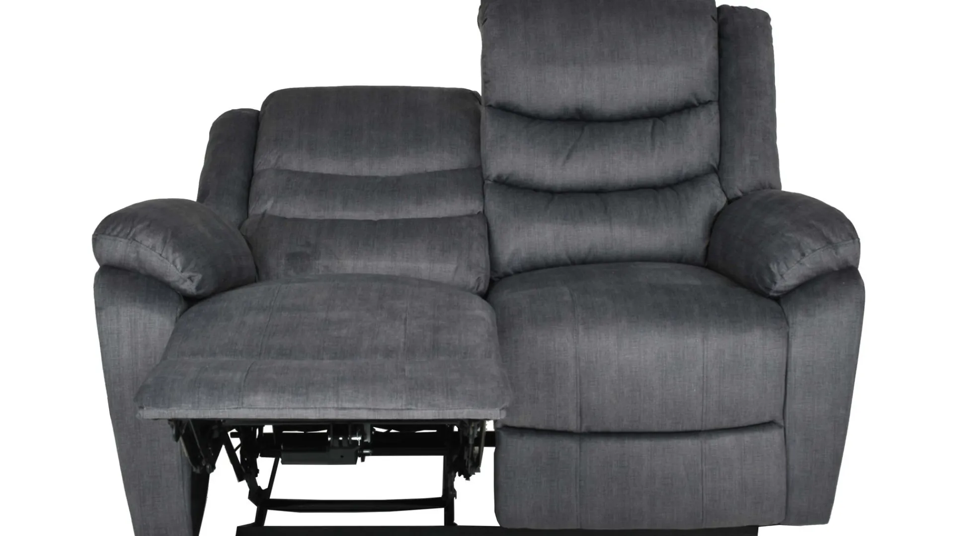 Olvani 2-seters reclinersofa i stoff, elektrisk