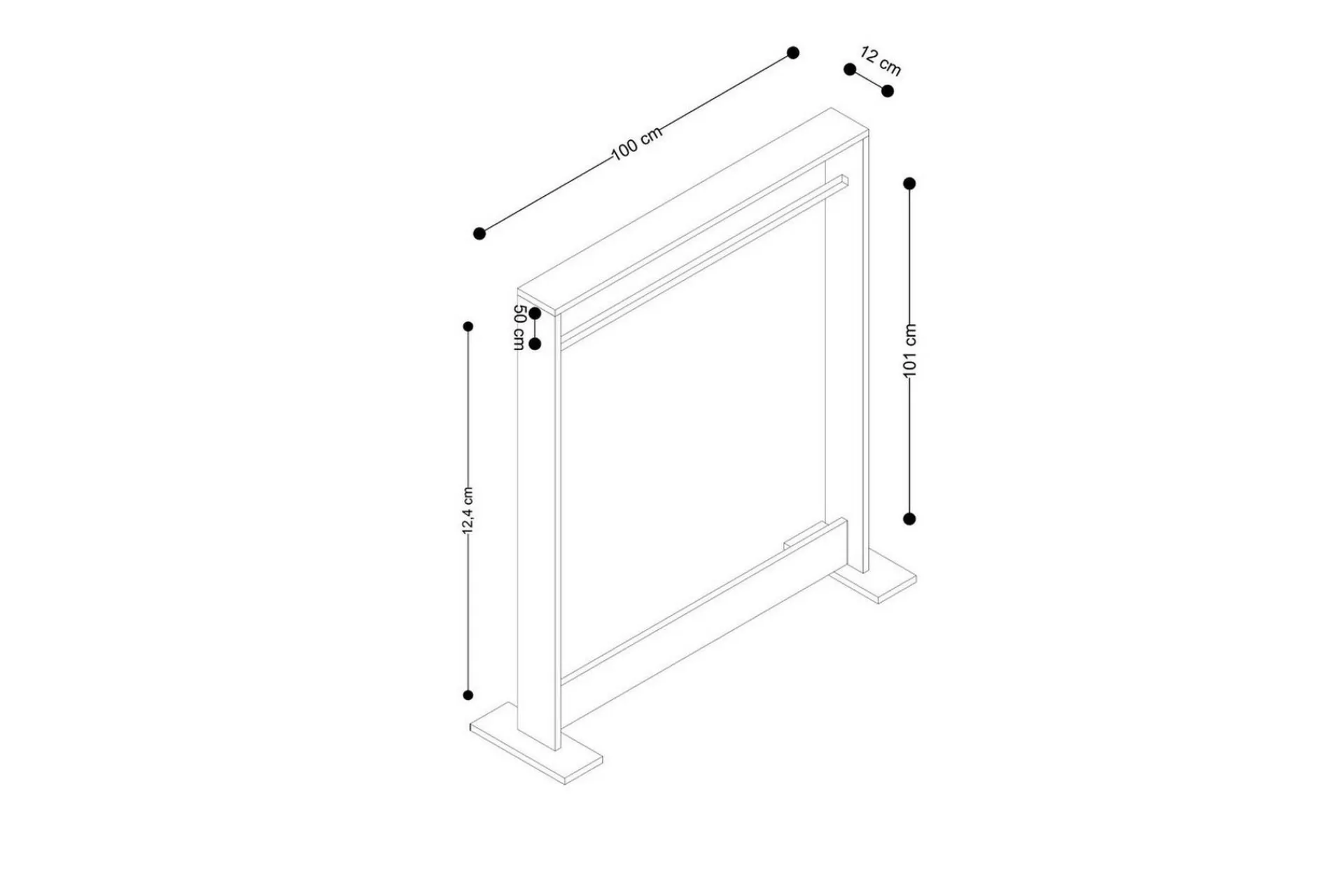 Olyric TV-hylle 124 cm