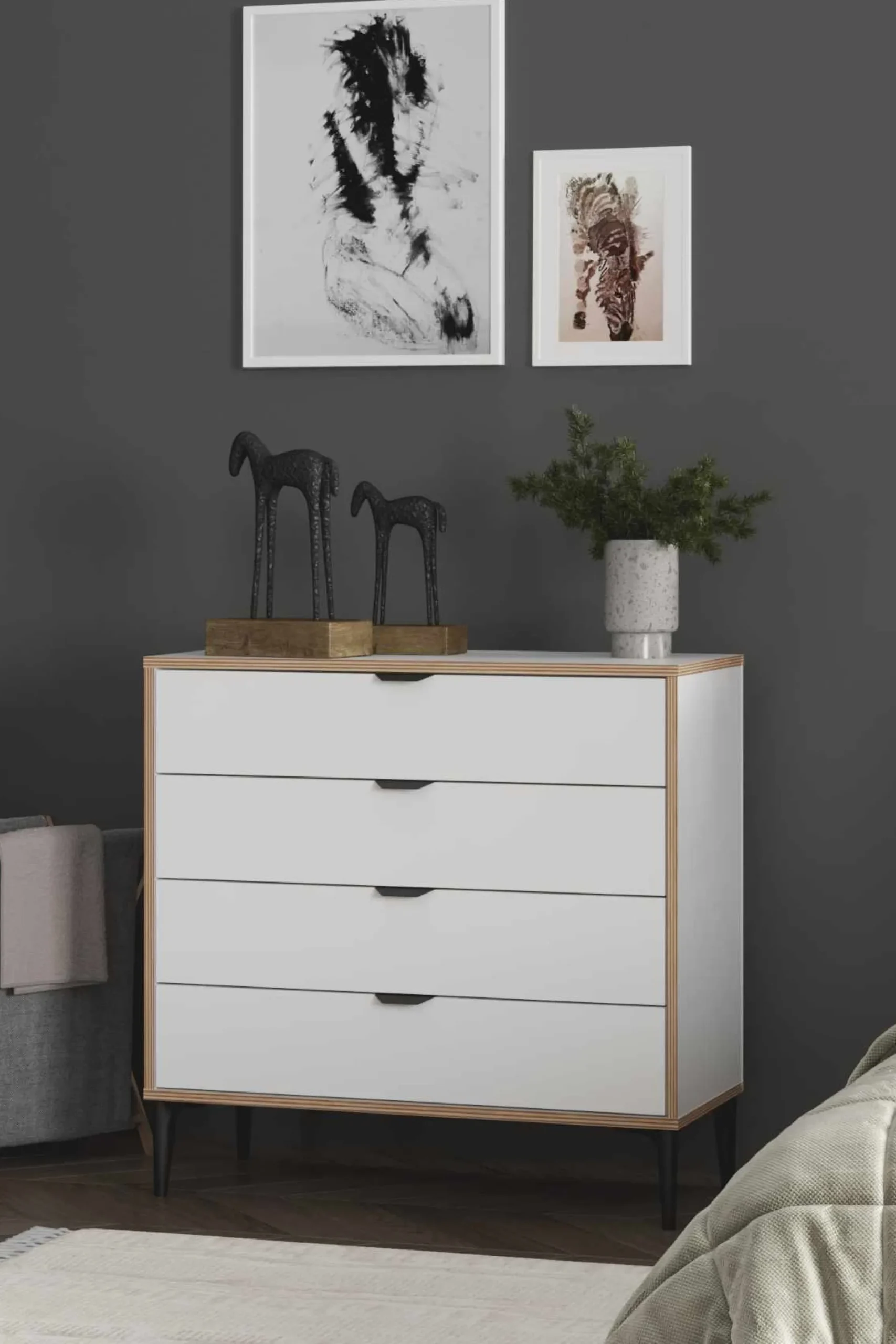 Kommode|Entrekommode-Olyros kommode 90 cm Hvit