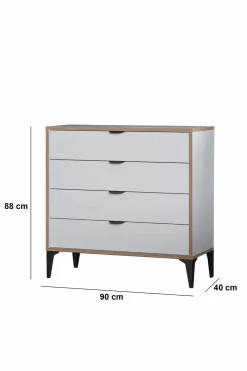 Kommode|Entrekommode-Olyros kommode 90 cm Hvit