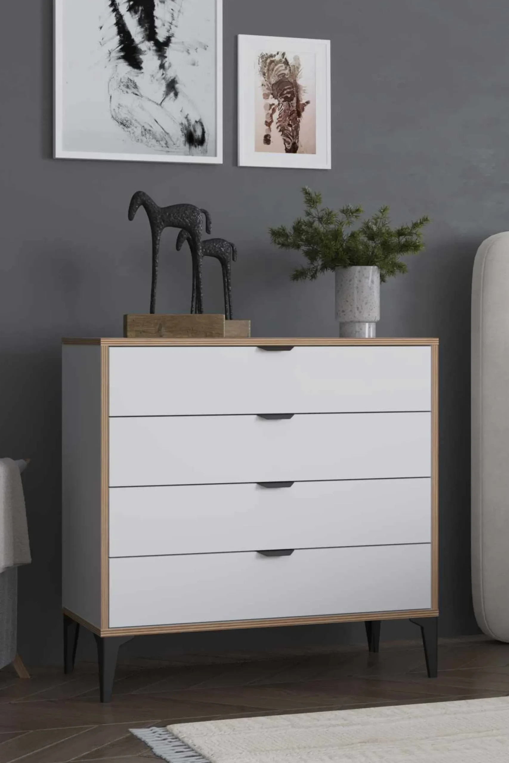 Kommode|Entrekommode-Olyros kommode 90 cm Hvit