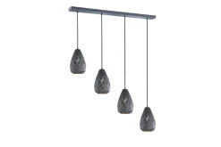 Trio Lighting Kjøkkenlampe-Onyx Pendellampe 3xE27 antrasitt / gull Gull,Antracit