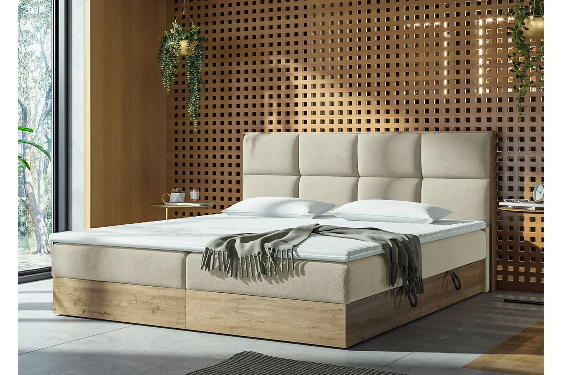 Kontinentalsenger|Seng Med Oppbevaring-Oppbevaringsseng EUPHORIA 160x200 Belle 1