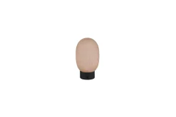 Trio Lighting Oppladbar bordlampe TRIO Facette Matt svart/amber