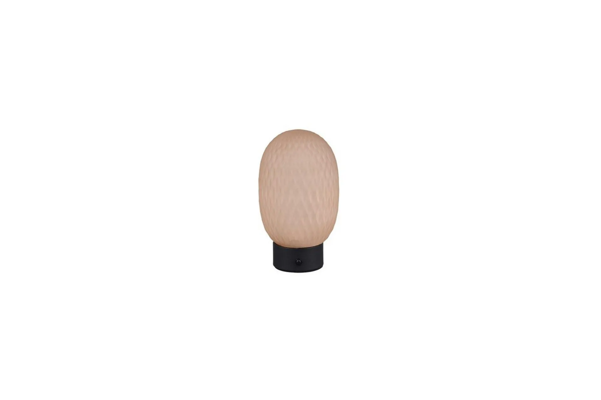 Trio Lighting Oppladbar bordlampe TRIO Facette Matt svart/amber