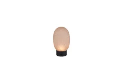 Trio Lighting Oppladbar bordlampe TRIO Facette Matt svart/amber