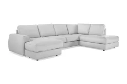 Scandinavian Choice Optus Lyx 4-seters Høyrevendt U-formet Sofa med Divan og Sjeselong i Stoff