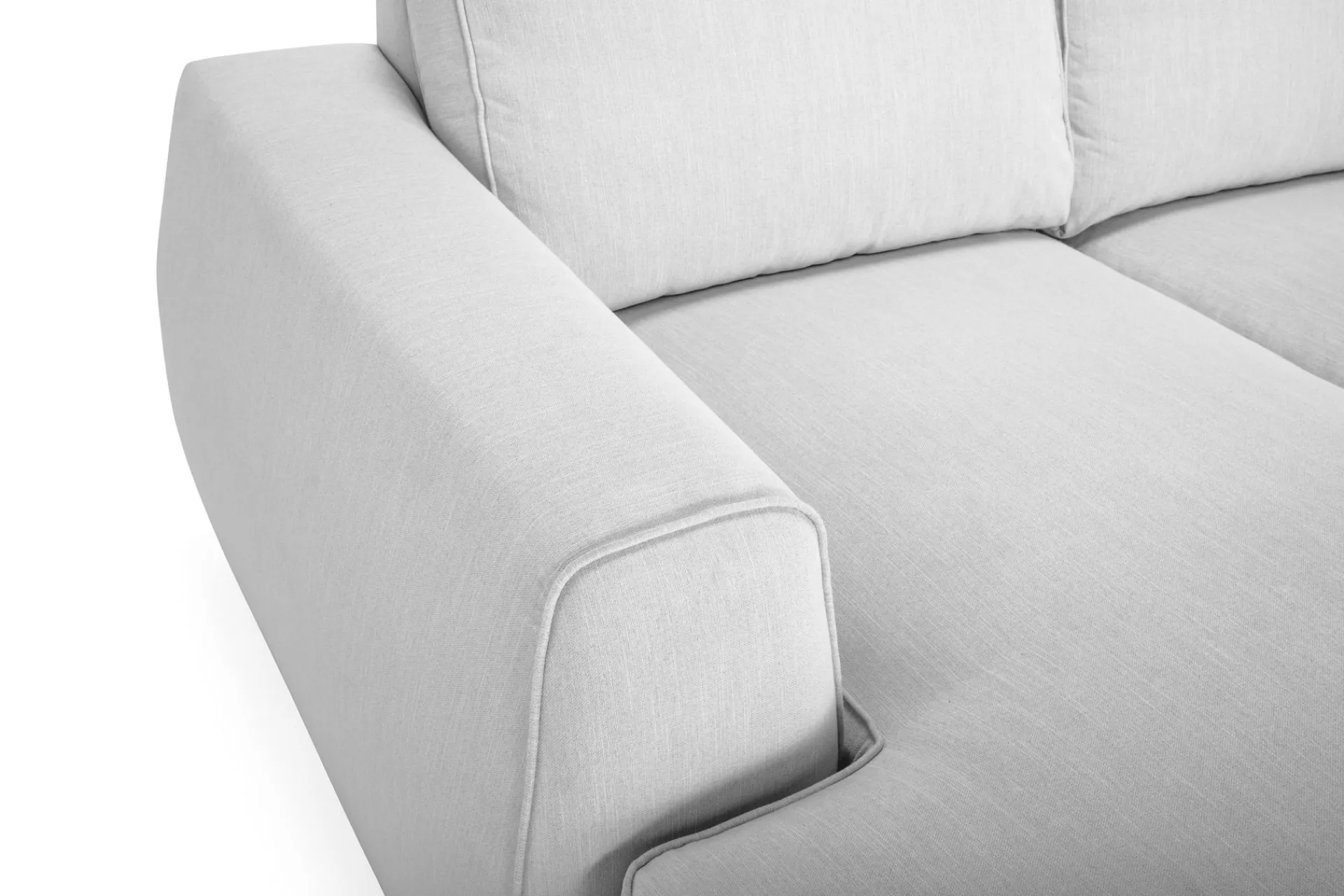 Scandinavian Choice Hjørnesofa-Optus Lyx 5-seters Høyrevendt U-formet Hjørnesofa med Divan i Stoff Grey