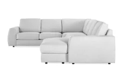 Scandinavian Choice Hjørnesofa-Optus Lyx 5-seters Høyrevendt U-formet Hjørnesofa med Divan i Stoff Grey