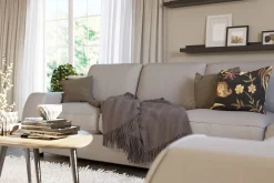 Scandinavian Choice Hjørnesofa-Optus Lyx 5-seters Vendbar L-formet Hjørnesofa i Stoff Grey