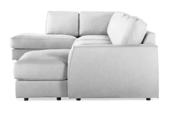 Scandinavian Choice U-Sofa-Optus Lyx 6-seters Venstrevendt U-formet Large Sofa med Divan og Sjeselong i Stoff Grey