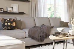 Scandinavian Choice U-Sofa-Optus Lyx 6-seters Venstrevendt U-formet Large Sofa med Divan og Sjeselong i Stoff Grey
