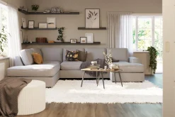 Scandinavian Choice Optus Lyx 4-seters Venstrevendt U-formet Sofa med Divan og Sjeselong i Stoff