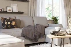 Scandinavian Choice Optus Lyx 4-seters Venstrevendt U-formet Sofa med Divan og Sjeselong i Stoff