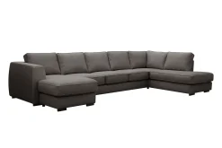 Scandinavian Choice U-Sofa-Optus 6-seters U-sofa med divan og sjeselong venstre Mørkegrå