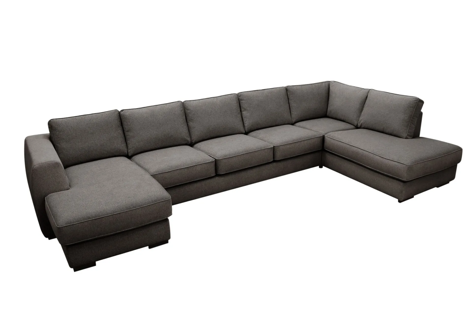Scandinavian Choice U-Sofa-Optus 6-seters U-sofa med divan og sjeselong venstre Mørkegrå