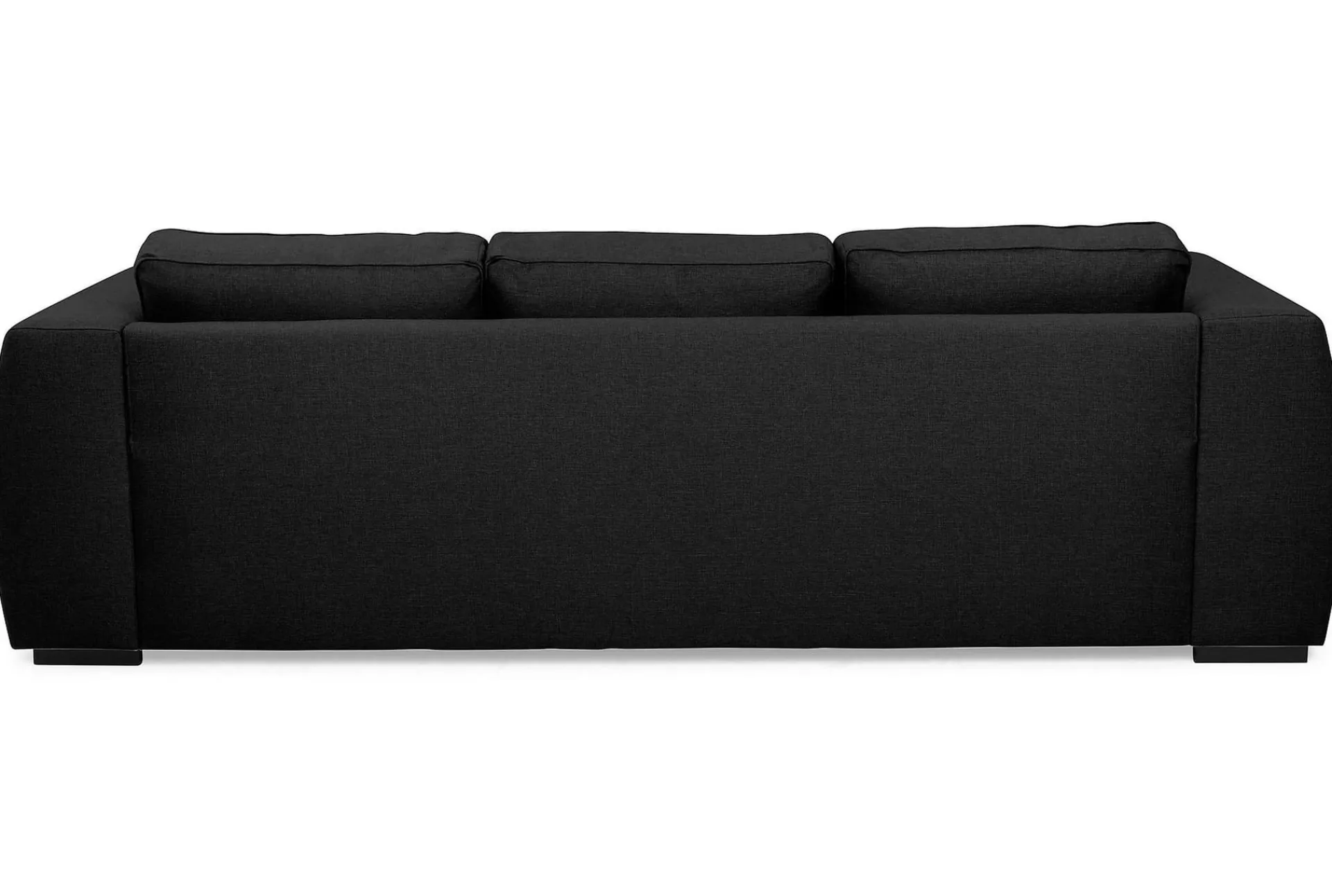 Scandinavian Choice Sofa Med Sjeselong-Optus 3-seters Vendbar L-formet Sjeselongsofa i Stoff Svart