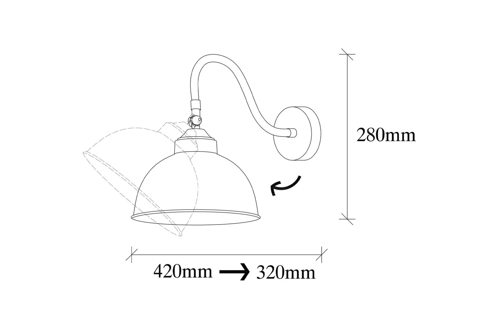 Opviq Saglam Vegglampe