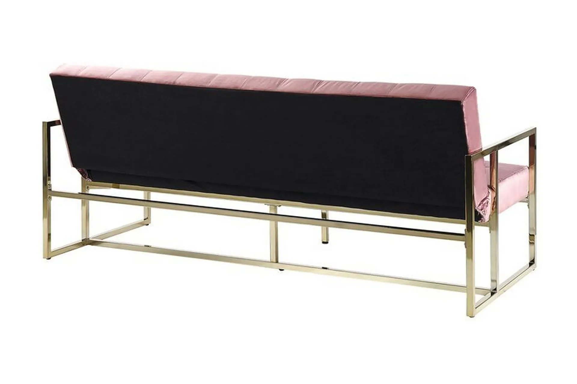 Velour Sofa & Fløyel Sofa-Ordsbo 3-seter Sovesofa Lyserød