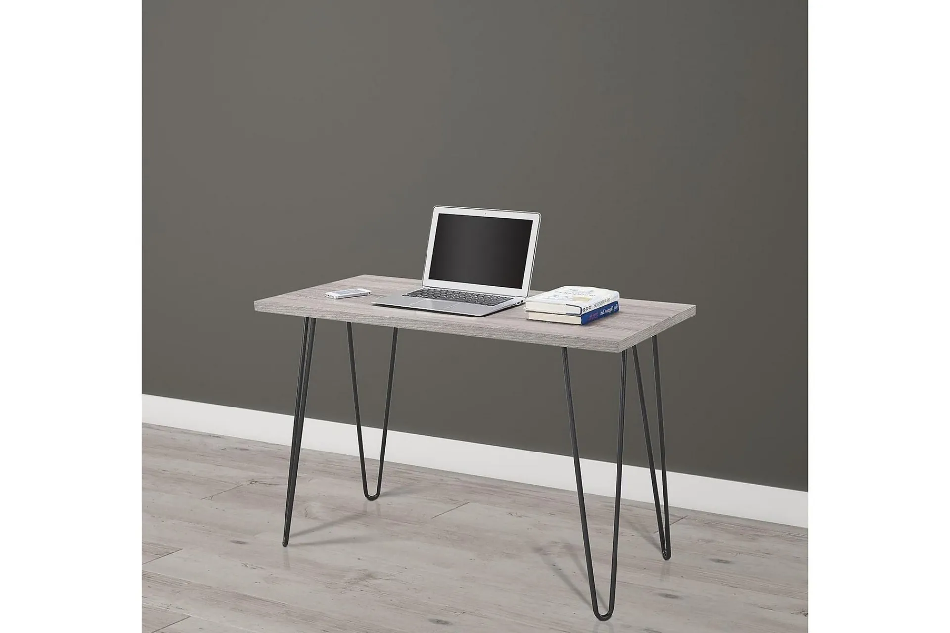 Dorel Home Owen Skrivebord 102 cm Grå/Svart