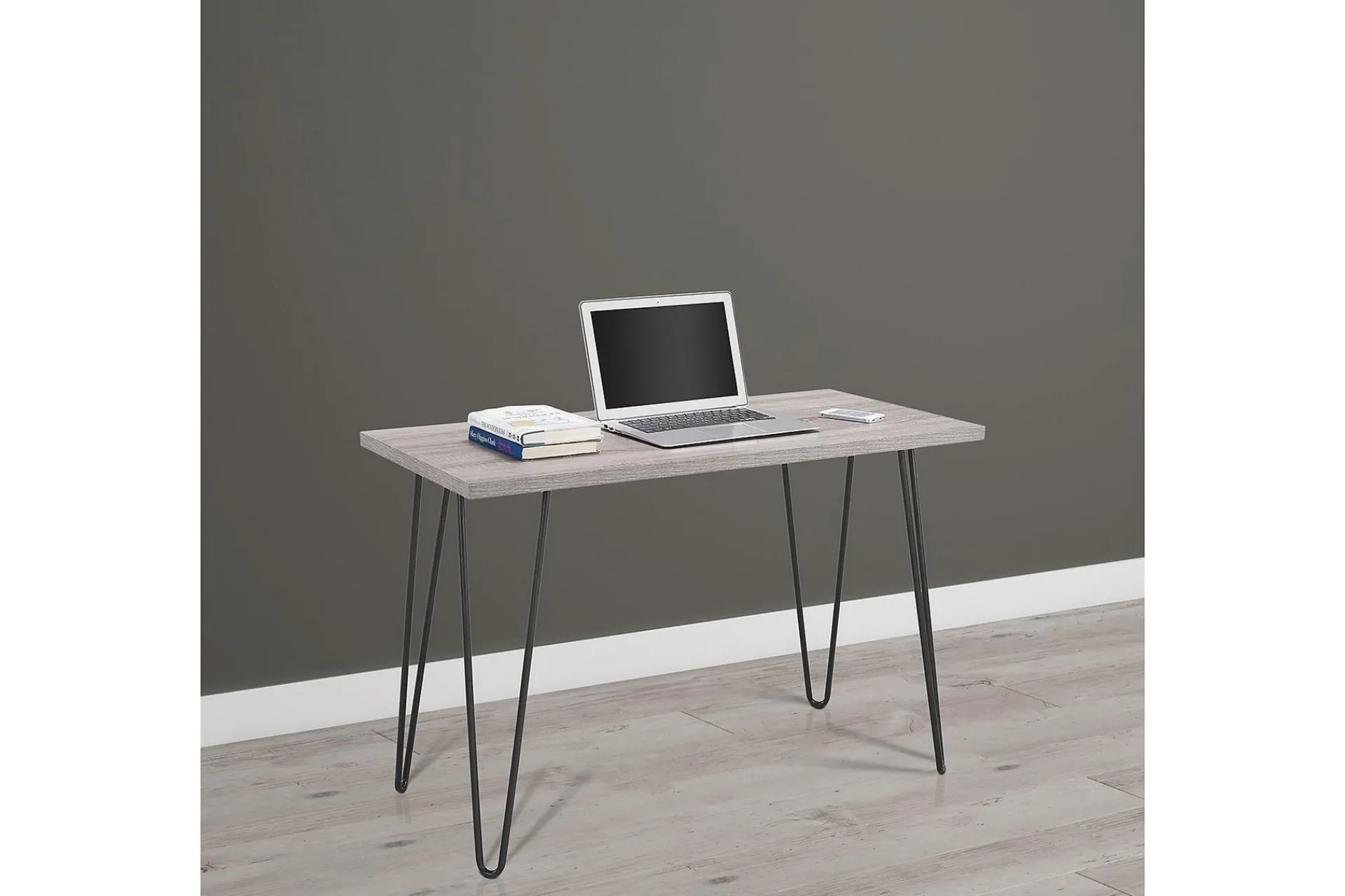 Dorel Home Owen Skrivebord 102 cm Grå/Svart