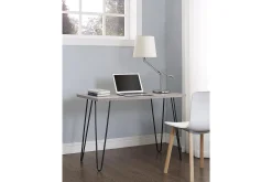 Dorel Home Owen Skrivebord 102 cm Grå/Svart
