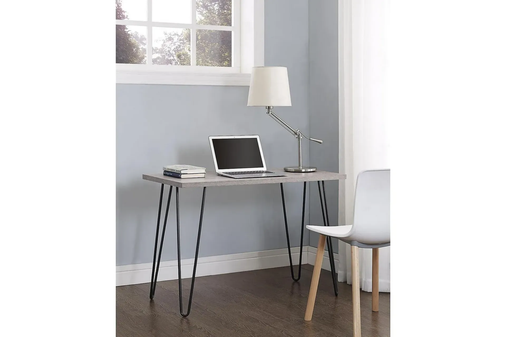 Dorel Home Owen Skrivebord 102 cm Grå/Svart