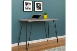 Dorel Home Owen Skrivebord 102 cm Grå/Svart