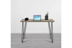 Dorel Home Kontorbord-Owen Skrivebord 102 cm Natur/Svart Rustikk eikelook