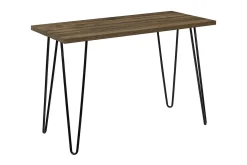 Dorel Home Kontorbord-Owen Skrivebord 102 cm Valnøttsbrun/Svart Valnöt
