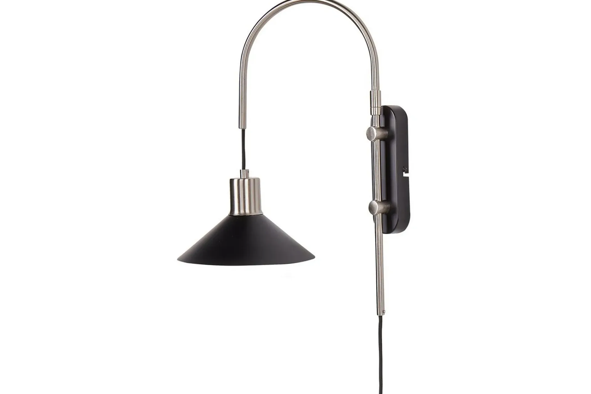 Nattbordslampe-Ozmi Vegglampe E27 E27 Sølv,Svart