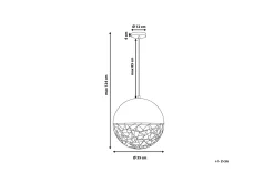 Kjøkkenlampe-Padma Taklampe 35 cm Kobber