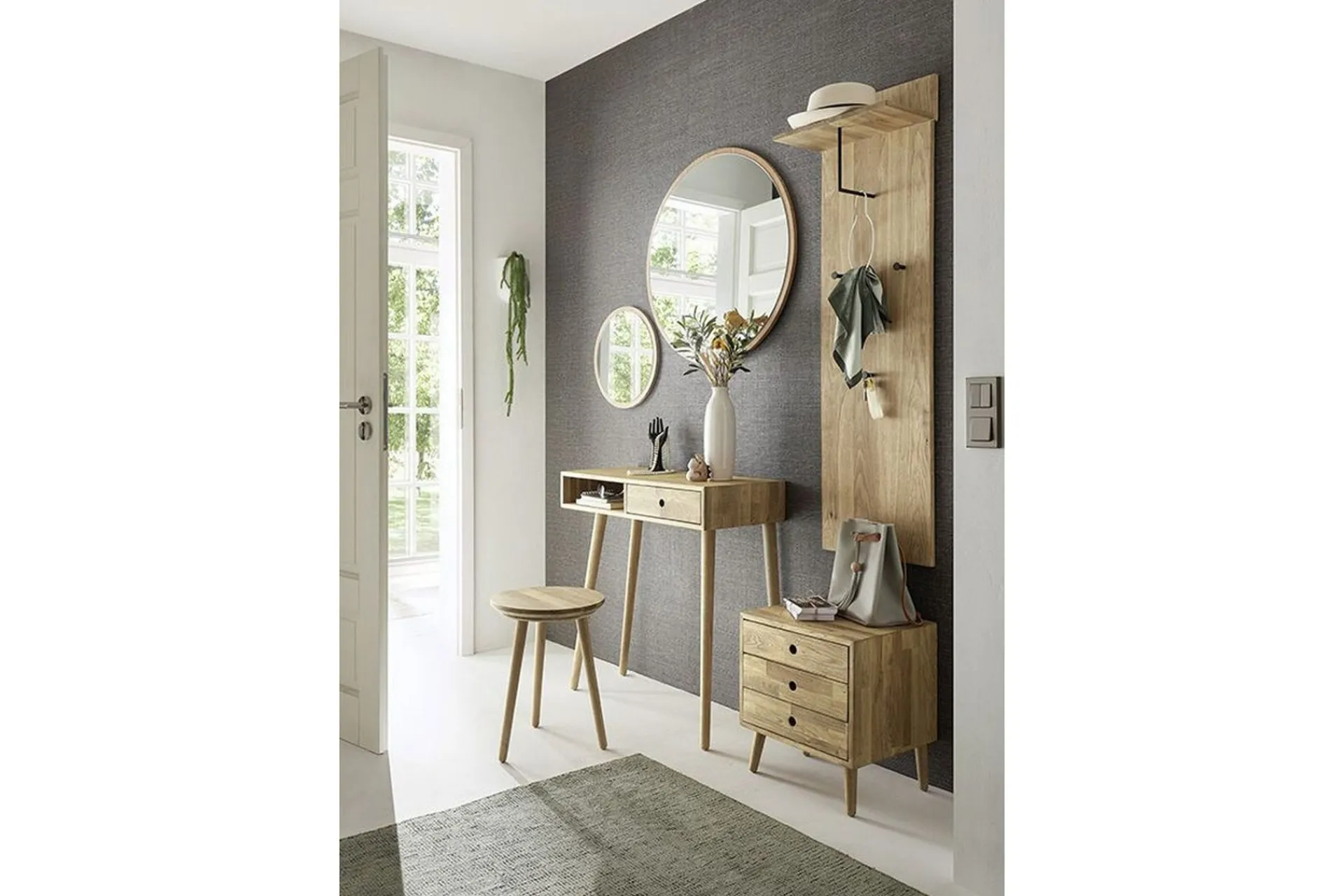 Gangbord|Avlastningsbord-Pakro Kommode 35x80 cm Natur