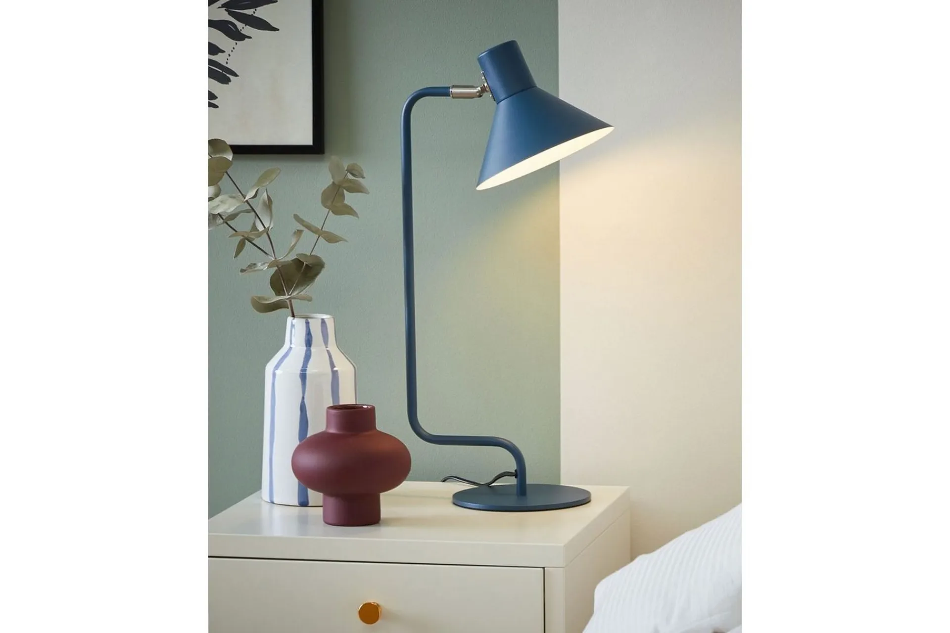 Bordlampe-Paksli Skrivebordslampe E14 Blå