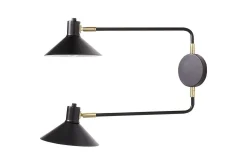 Nattbordslampe-Paleki Vegglampe E27 Svart