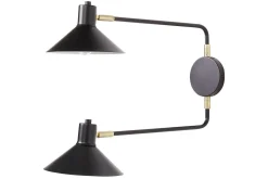 Nattbordslampe-Paleki Vegglampe E27 Svart