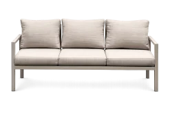 Veranda & Terrasse|Loungemøbler Salg-Palermo Hagemøbelgruppe Sofagruppe: 3-seter sofa, 2 lenestoler, sofabord Beige